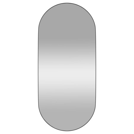 Specchio da Parete Nero 45x100 cm Ovale