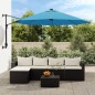 vidaXL Ombrellone a Parete Blu Mare 290 cm vidaXL Ombrellone a Parete Blu Mare 290 cm