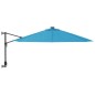 vidaXL Ombrellone a Parete Blu Mare 290 cm vidaXL Ombrellone a Parete Blu Mare 290 cm