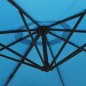 vidaXL Ombrellone a Parete Blu Mare 290 cm vidaXL Ombrellone a Parete Blu Mare 290 cm