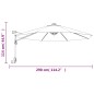 vidaXL Ombrellone a Parete Blu Mare 290 cm vidaXL Ombrellone a Parete Blu Mare 290 cm
