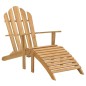 Sedie Adirondack con Poggiapiedi 2 pz in Legno Massello di Teak Sedie Adirondack con Poggiapiedi 2 pz in Legno Massello di Teak