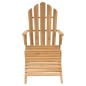 Sedie Adirondack con Poggiapiedi 2 pz in Legno Massello di Teak Sedie Adirondack con Poggiapiedi 2 pz in Legno Massello di Teak