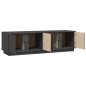 Mobile Porta TV Grigio 140x40x40 cm in Legno Massello di Pino Mobile Porta TV Grigio 140x40x40 cm in Legno Massello di Pino