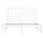 Giroletto Bianco 120x190 cm Small Double Legno Massello di Pino Giroletto Bianco 120x190 cm Small Double Legno Massello di Pino