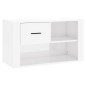 Scarpiera Bianco Lucido 80x35x45 cm in Legno Multistrato Scarpiera Bianco Lucido 80x35x45 cm in Legno Multistrato