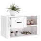 Scarpiera Bianco Lucido 80x35x45 cm in Legno Multistrato Scarpiera Bianco Lucido 80x35x45 cm in Legno Multistrato