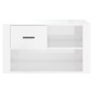 Scarpiera Bianco Lucido 80x35x45 cm in Legno Multistrato Scarpiera Bianco Lucido 80x35x45 cm in Legno Multistrato