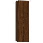 Set Mobili Porta TV 3 pz Rovere Marrone in Legno Multistrato Set Mobili Porta TV 3 pz Rovere Marrone in Legno Multistrato