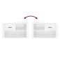 Scarpiera Bianco Lucido 80x35x45 cm in Legno Multistrato Scarpiera Bianco Lucido 80x35x45 cm in Legno Multistrato