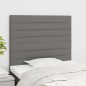 Testiera 2 pz Grigio Scuro 80x5x78/88 cm in Tessuto Testiera 2 pz Grigio Scuro 80x5x78/88 cm in Tessuto