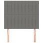 Testiere 2 pz Grigio Scuro 100x5x78/88 cm in Tessuto Testiere 2 pz Grigio Scuro 100x5x78/88 cm in Tessuto