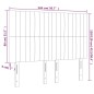 Testiere 4 pz Grigio Chiaro 72x5x78/88 cm in Tessuto Testiere 4 pz Grigio Chiaro 72x5x78/88 cm in Tessuto