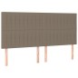 Testiere 4 pz Tortora 80x5x78/88 cm in Tessuto Testiere 4 pz Tortora 80x5x78/88 cm in Tessuto