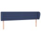 Testiera ad Orecchio Blu 163x23x78/88cm in Tessuto Testiera ad Orecchio Blu 163x23x78/88cm in Tessuto