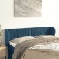 Testiera ad Orecchio Blu Scuro 147x23x78/88 cm in Velluto Testiera ad Orecchio Blu Scuro 147x23x78/88 cm in Velluto