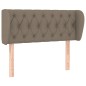 Testiera ad Orecchio Tortora 103x23x78/88 cm in Tessuto Testiera ad Orecchio Tortora 103x23x78/88 cm in Tessuto