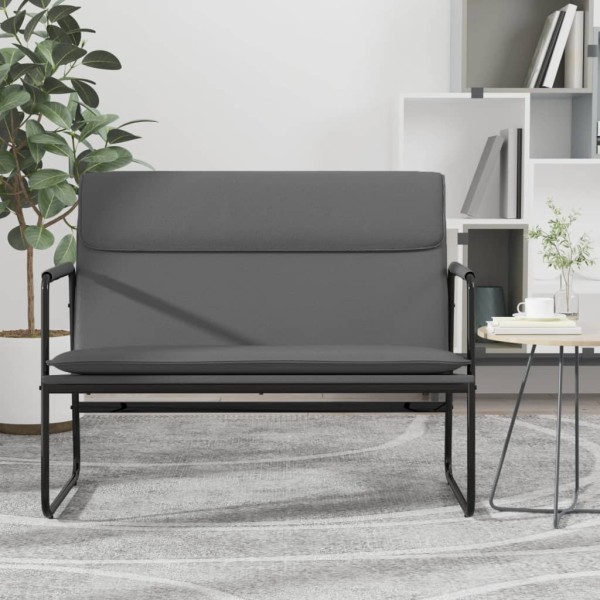 Panca Grigia 100x64x80 cm in Similpelle