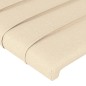 Testiera ad Orecchio Crema 83x23x118/128 cm in Tessuto Testiera ad Orecchio Crema 83x23x118/128 cm in Tessuto