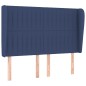 Testiera ad Orecchio Blu 147 x 23 x 118/128 cm in Tessuto Testiera ad Orecchio Blu 147 x 23 x 118/128 cm in Tessuto