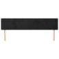 Testiera ad Orecchio Nera 163x16x78/88 cm in Velluto Testiera ad Orecchio Nera 163x16x78/88 cm in Velluto