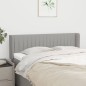 Testiera ad Orecchio Grigio Chiaro 147x16x78/88 cm in Tessuto Testiera ad Orecchio Grigio Chiaro 147x16x78/88 cm in Tessuto