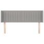 Testiera ad Orecchio Grigio Chiaro 147x16x78/88 cm in Tessuto Testiera ad Orecchio Grigio Chiaro 147x16x78/88 cm in Tessuto
