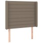 Testiera ad Orecchio Tortora 83x16x118/128 cm in Tessuto Testiera ad Orecchio Tortora 83x16x118/128 cm in Tessuto