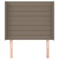 Testiera ad Orecchio Tortora 83x16x118/128 cm in Tessuto Testiera ad Orecchio Tortora 83x16x118/128 cm in Tessuto