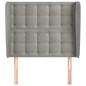 Testiera ad Orecchio Grigio Chiaro 103x23x118/128 cm in Velluto Testiera ad Orecchio Grigio Chiaro 103x23x118/128 cm in Velluto