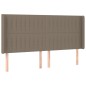 Testiera ad Orecchio Tortora 203x16x118/128 cm in Tessuto Testiera ad Orecchio Tortora 203x16x118/128 cm in Tessuto