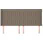 Testiera ad Orecchio Tortora 203x16x118/128 cm in Tessuto Testiera ad Orecchio Tortora 203x16x118/128 cm in Tessuto