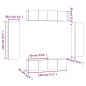 Set di Mobili Porta TV 6 pz Grigio Sonoma in Legno Multistrato Set di Mobili Porta TV 6 pz Grigio Sonoma in Legno Multistrato
