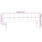 Testiera a LED Marrone Scuro 200x5x78/88 cm in Tessuto Testiera a LED Marrone Scuro 200x5x78/88 cm in Tessuto