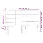 Testiera a LED Blu Scuro 160x5x118/128 cm in Velluto Testiera a LED Blu Scuro 160x5x118/128 cm in Velluto