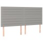 Testiera a LED Grigio Chiaro 160x5x118/128 cm in Tessuto Testiera a LED Grigio Chiaro 160x5x118/128 cm in Tessuto