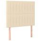 Testiera a LED Crema 80x5x118/128 cm in Tessuto Testiera a LED Crema 80x5x118/128 cm in Tessuto