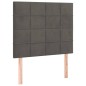 vidaXL Giroletto senza Materasso Grigio Scuro 100x200 cm Velluto