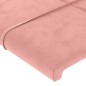 vidaXL Giroletto con Testiera Rosa 160x200 cm in Velluto vidaXL Giroletto con Testiera Rosa 160x200 cm in Velluto