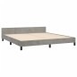 vidaXL Giroletto senza Materasso Grigio Chiaro 160x200 cm Velluto vidaXL Giroletto senza Materasso Grigio Chiaro 160x200 cm Velluto