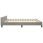 vidaXL Giroletto senza Materasso Grigio Chiaro 160x200 cm Velluto vidaXL Giroletto senza Materasso Grigio Chiaro 160x200 cm Velluto