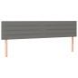 vidaXL Giroletto a Molle con Materasso Grigio Scuro 160x200 cm Tessuto