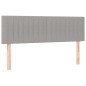 vidaXL Giroletto a Molle con Materasso Grigio Chiaro 140x200cm Tessuto