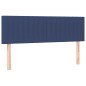 vidaXL Giroletto a Molle con Materasso Blu 140x190 cm in Tessuto