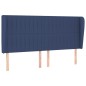 vidaXL Giroletto a Molle con Materasso Blu 160x200 cm in Tessuto