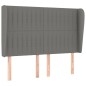vidaXL Giroletto a Molle con Materasso Grigio Scuro 140x200cm Tessuto