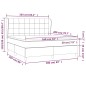 vidaXL Giroletto a Molle con Materasso Rosa 160x200 cm in Velluto