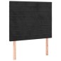 vidaXL Giroletto a Molle con Materasso Nero 80x200 cm in Velluto