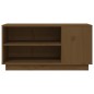Mobile Porta TV Miele 80x35x40,5 cm in Legno Massello di Pino