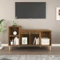 Mobile TV Rovere Fumo 100x35x55 cm in Legno Multistrato Mobile TV Rovere Fumo 100x35x55 cm in Legno Multistrato